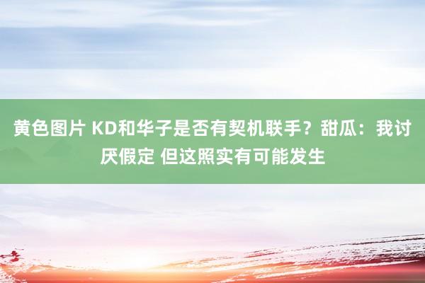黄色图片 KD和华子是否有契机联手？甜瓜：我讨厌假定 但这照实有可能发生