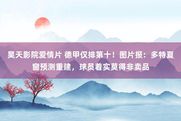 昊天影院爱情片 德甲仅排第十！图片报：多特夏窗预测重建，球员着实莫得非卖品